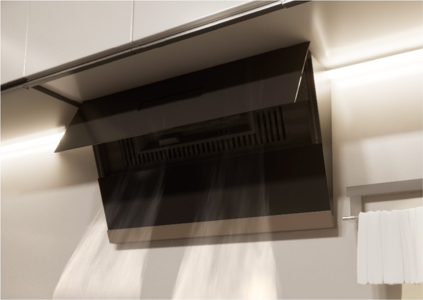 Intake shutter closes when operation is stopped